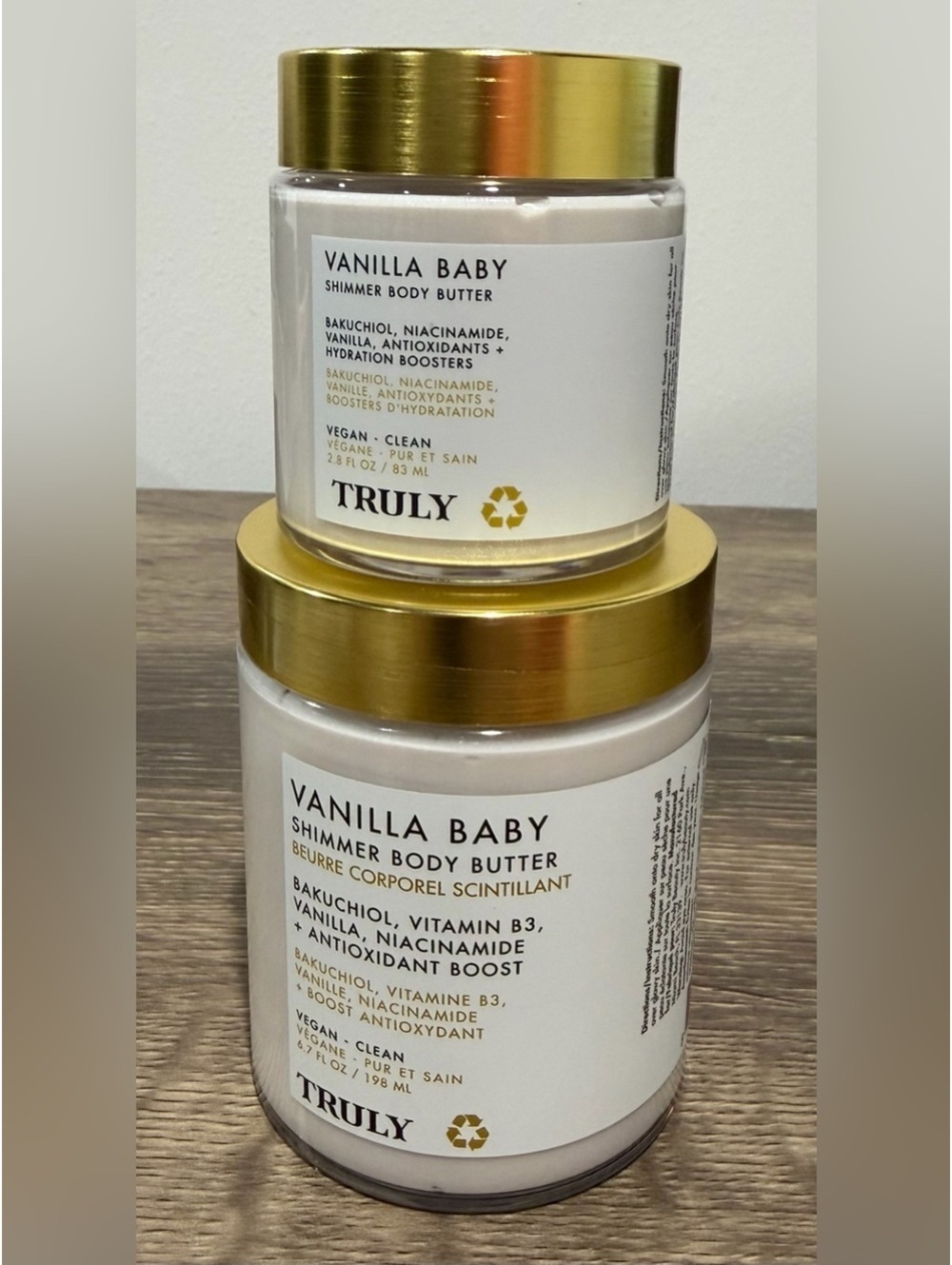 BOGO Truly Vanilla Baby Shimmer Body Butter White